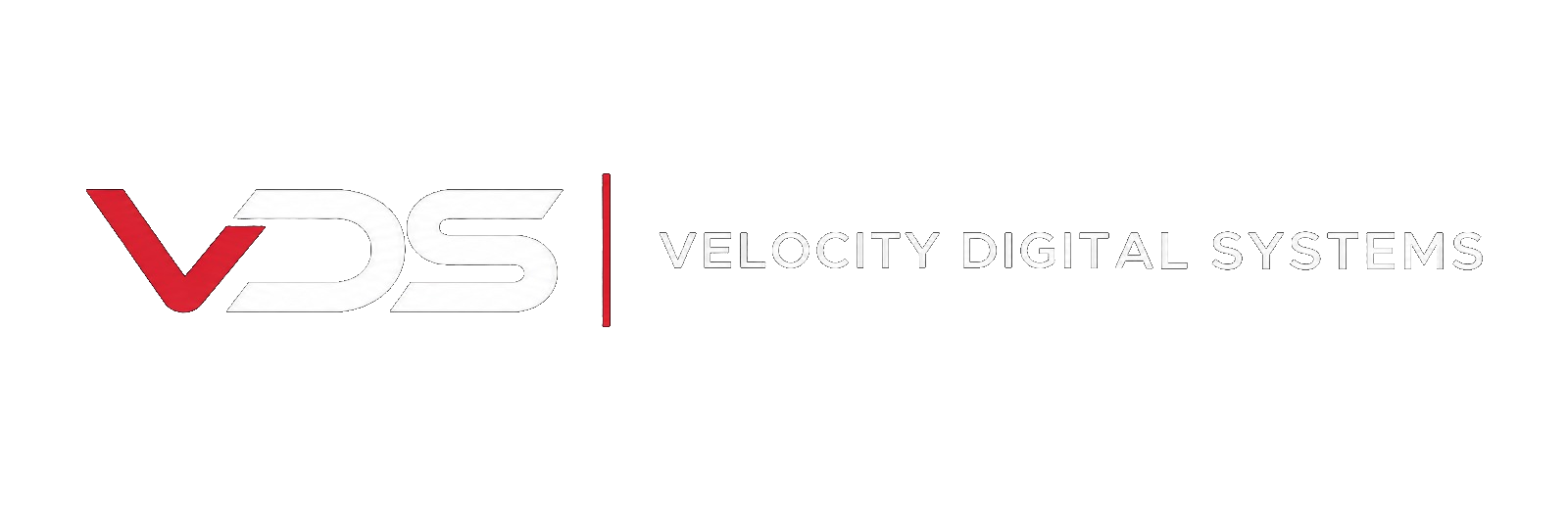 VDS Velocity Digital Systems red and white wordmark